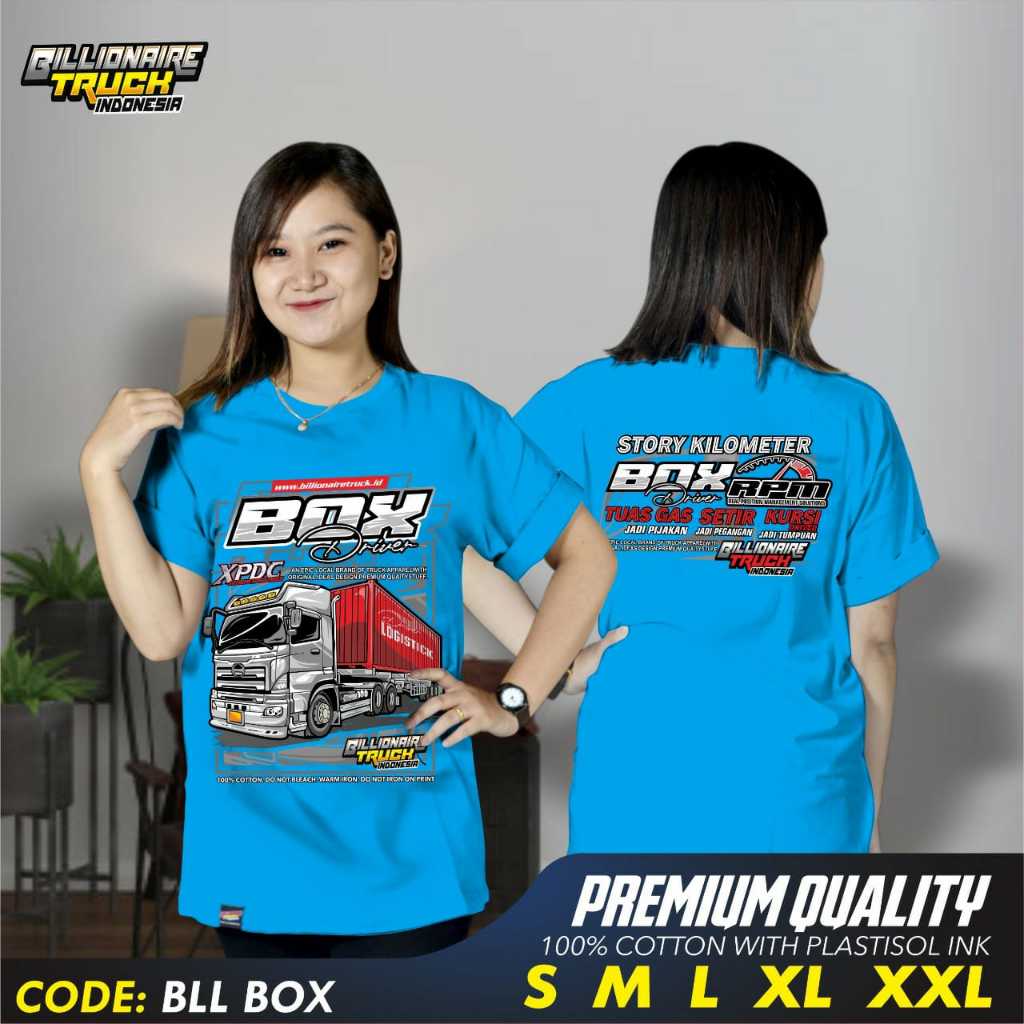 KaosTruck box driver bahan katun combed Kaos Truck Terbaru Kaos Terbaru Billionaire Truck