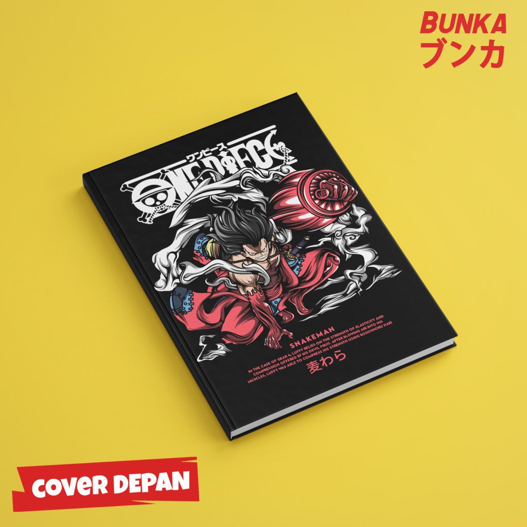 

Note Book Aesthetic Anime One Piece Monkey D Luffy Gear 4 Snakeman Design Hardcover A5 Buku Tulis Catatan Notes Agenda Planner Jurnal vintage buku catatan story book kado anniversary valentine cowok cewek murah