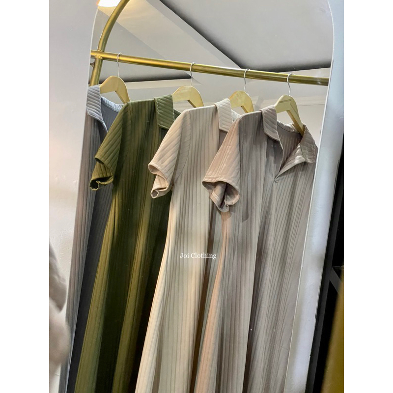 Dress Kerah Soo Ya Polo Dress Shirt Hornet Knit Joi Clothing [Bisa COD-Ready]