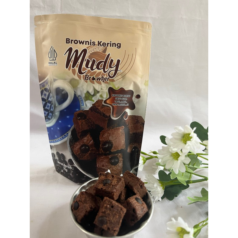 

Mudy Brownies kering 75 gr Coklat