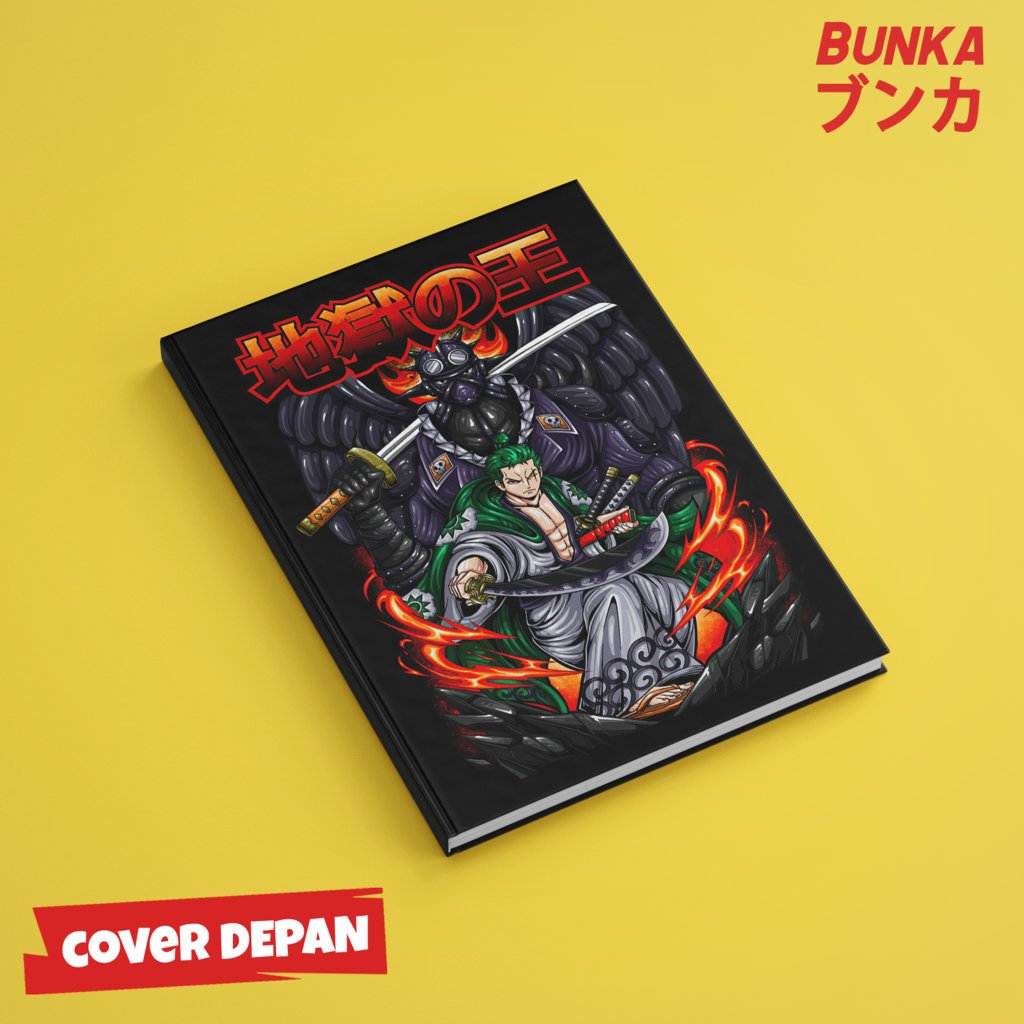 

Note Book Aesthetic Anime One Piece Roronoa Zoro and King Design Hardcover A5 Buku Tulis Catatan Notes Agenda Planner Jurnal vintage buku catatan story book kado anniversary valentine cowok cewek murah