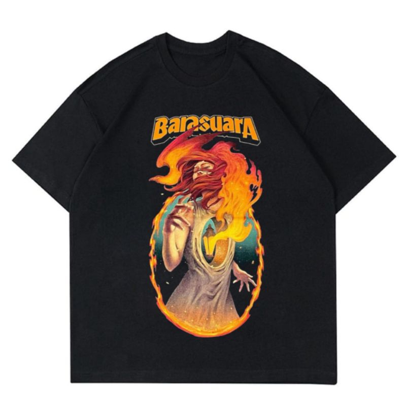 KAOS BARASUARA API DAN LENTERA BAJU BAND METAL MERCH TSHIRT TEE LOKAL MERCHANDISE IMPORT POP PUNK RO