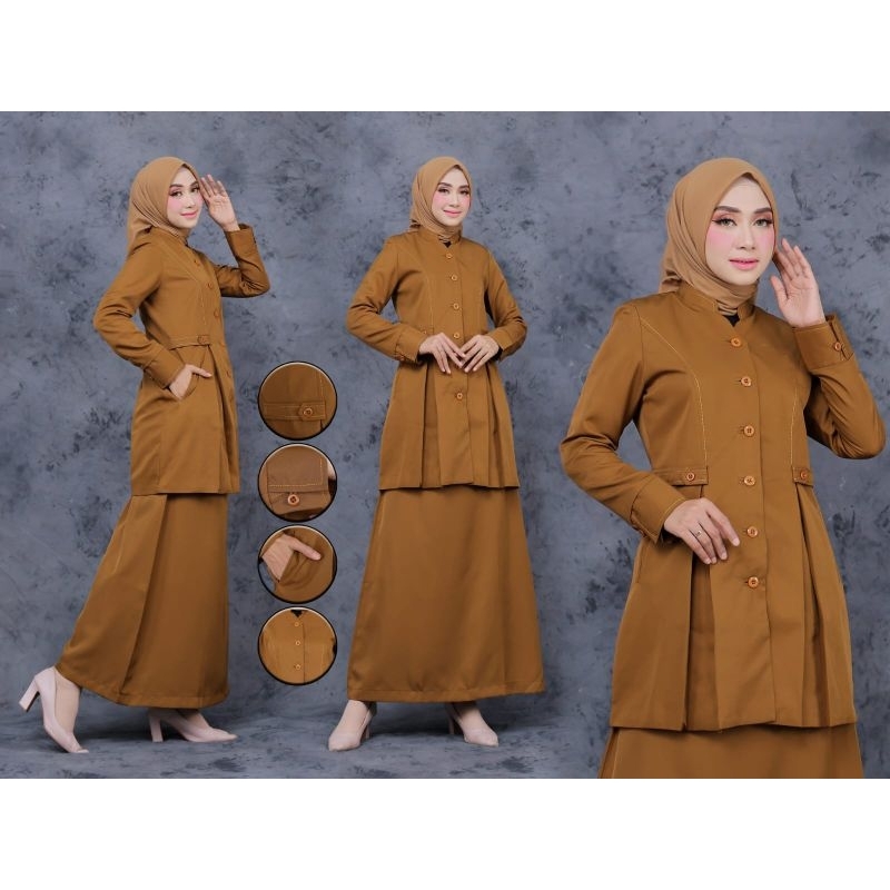 blazer baju kerja wanita seragam dinas Pemda baju Pemda seragam khaki baju khaki ASN