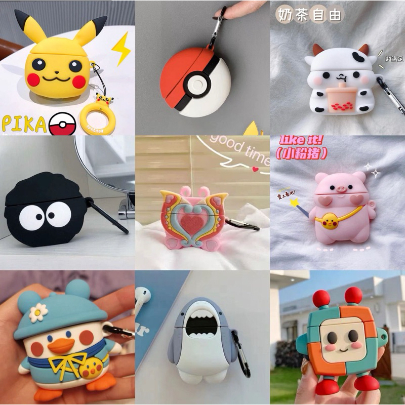 Case Lenovo LP40 / LP40 Pro / LP40 S Thinkplus Wireless Bluetooth Earphone Cartoon Cute Silica Gel P