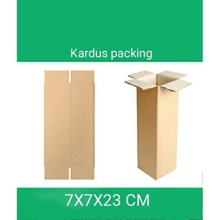 

Kardus Packing Ukuran 7x7x23 cm craft / Kardus 7x7x23 / Packing Aman Kardus Anti Penyok / Kemasan Box Dus Kardus Packing Kecil Polos Murah Baru