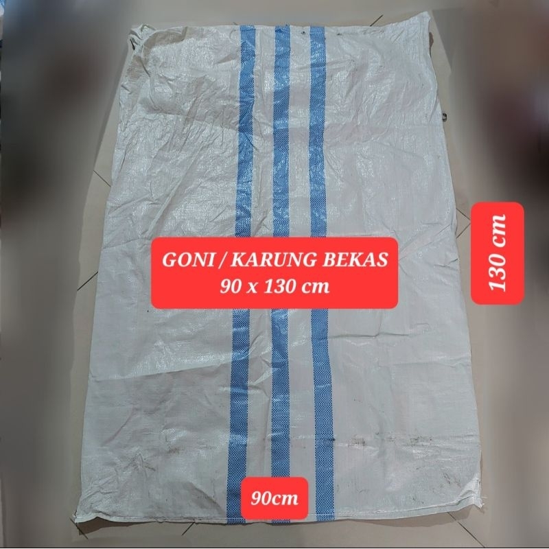 Goni Bekas 90 x 130 cm / KARUNG PLASTIK BEKAS / GONI BESAR