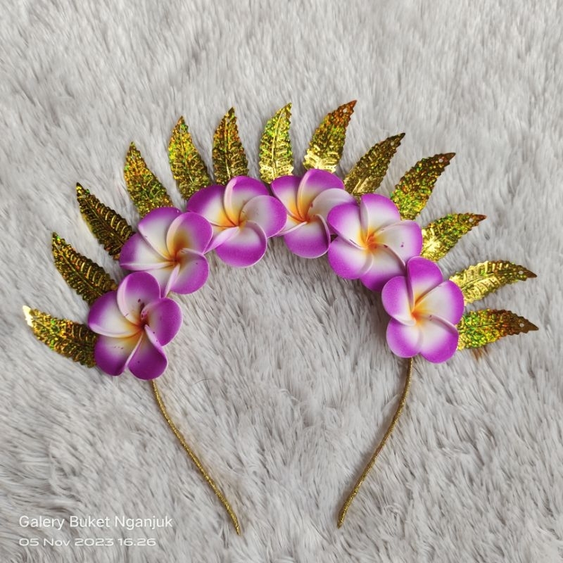 mahkota adat/mahkota bali anak/mahkota bali dewasa/mahkota tari Bali/mahkota kamboja