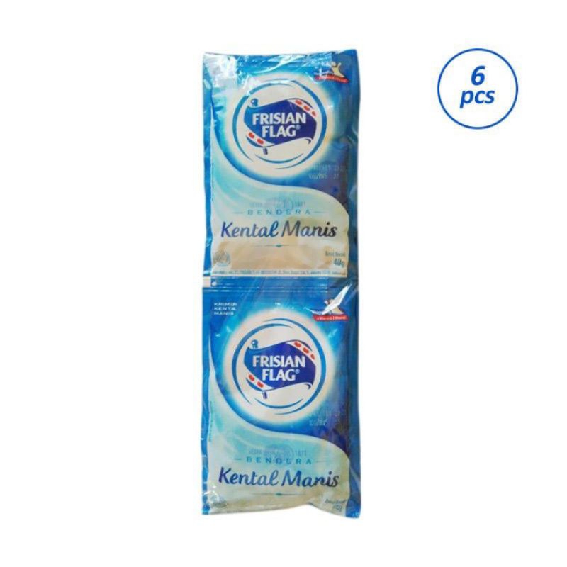 

Frisian flag susu kental manis sachet 38gr x6 sachet/serenceng