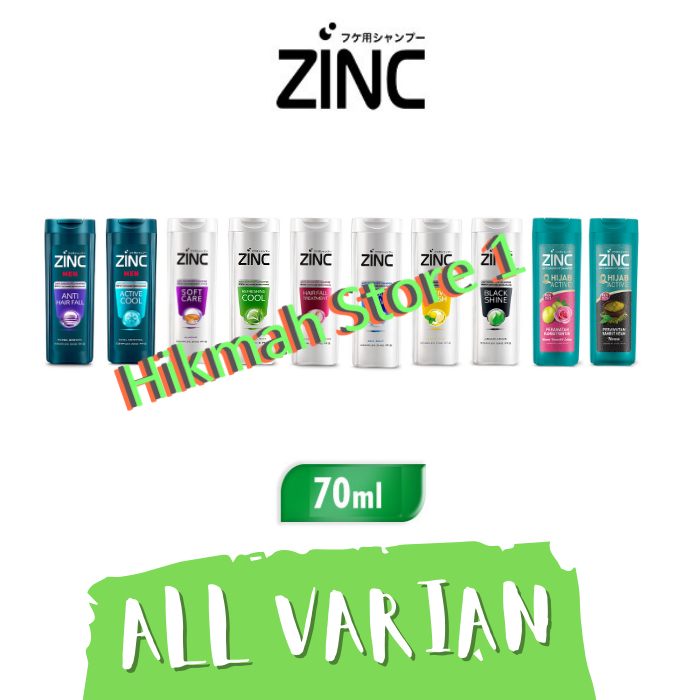 Shampo ZINC 70ml (DARI PABRIK LANGSUNG) Botol Irit Kecil