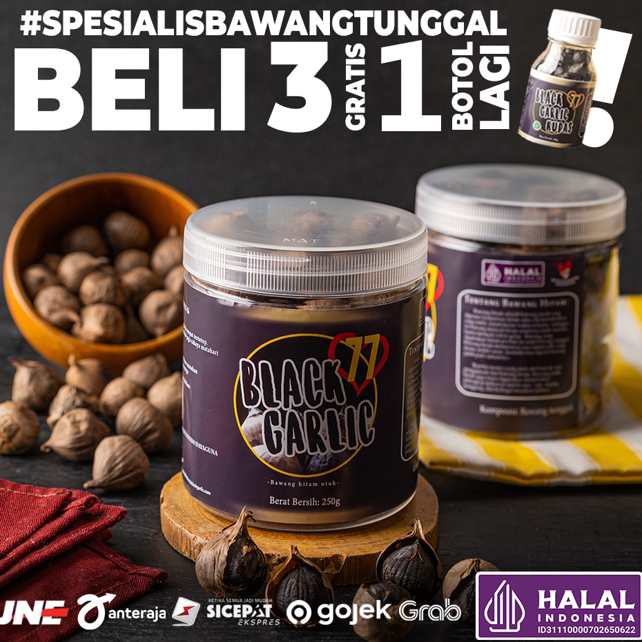 

RDRC8964 Black Garlic/Bawang Hitam Tunggal 250 gr gram HERBAL BERMACAM KHASIAT
