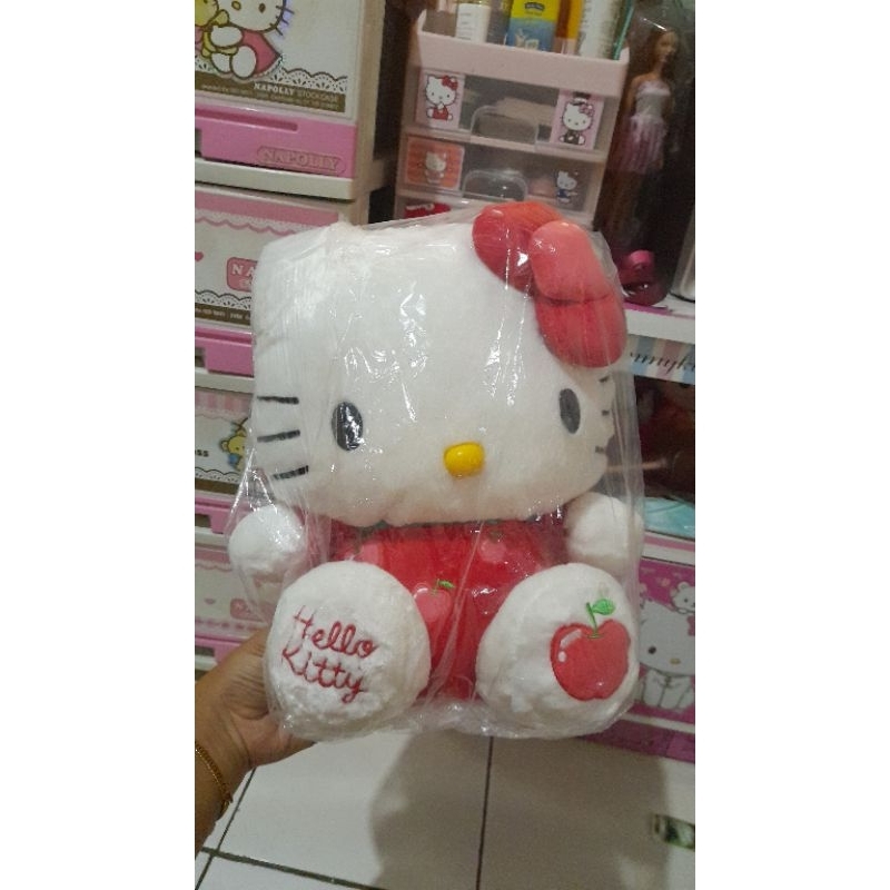 Boneka hello kitty apel besar