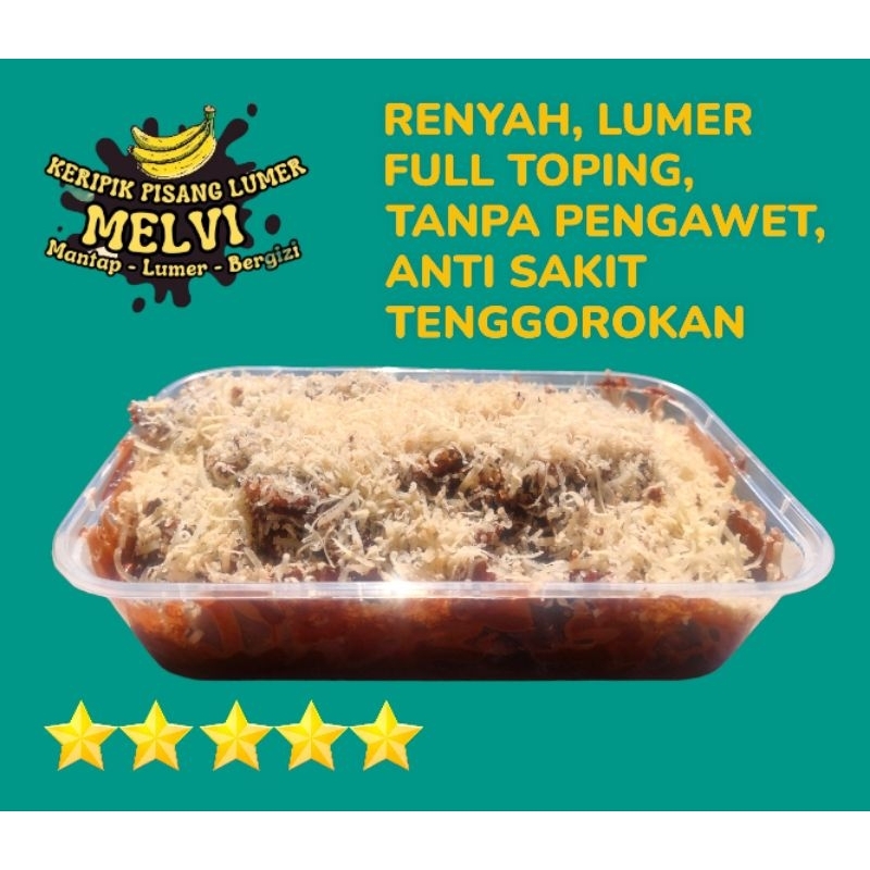 

PROMO!!KERIPIK PISANG NYOKLAT,LUMER,RENYAH