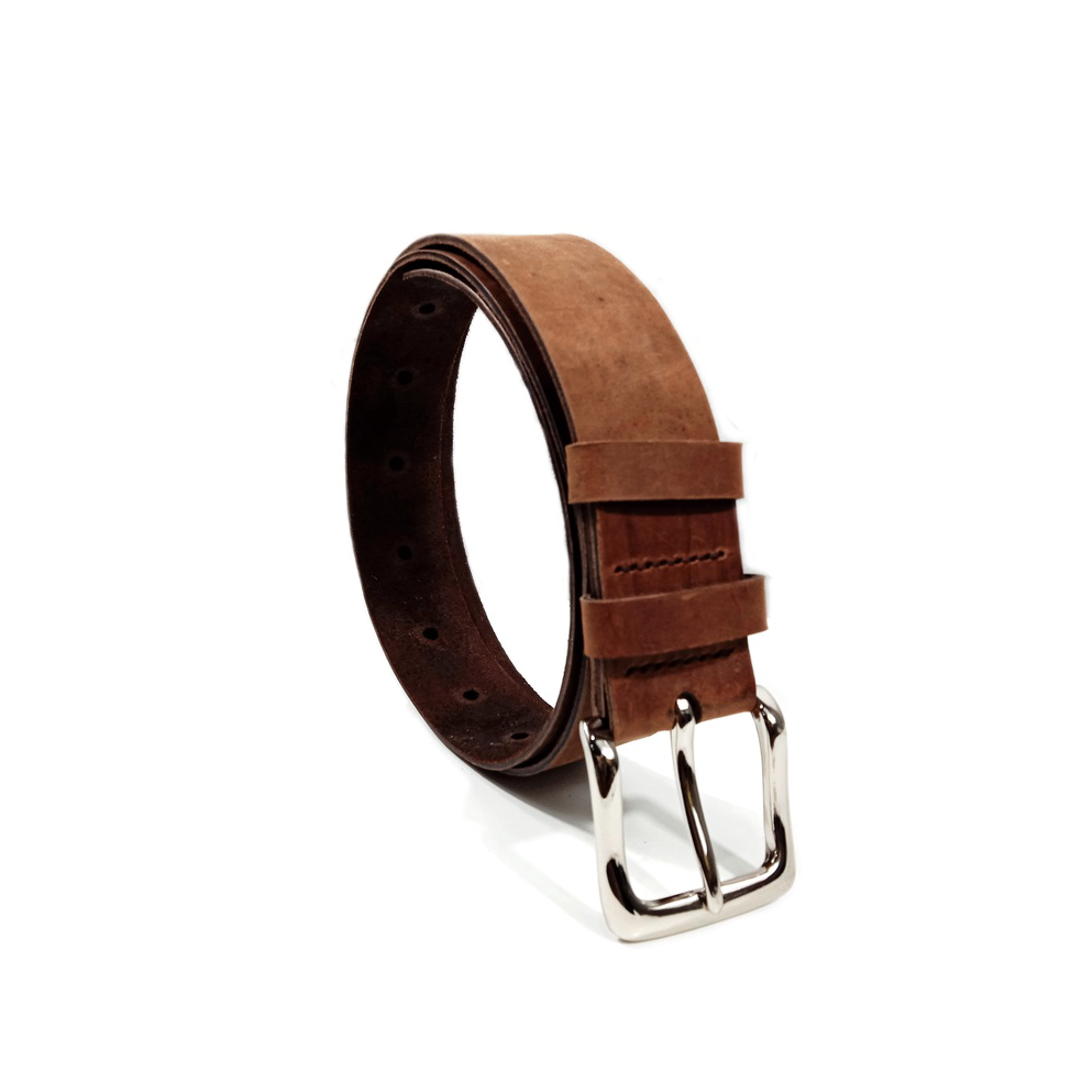 BAYAR DITEMPAT ✅ Ikat Pinggang Sabuk Pria Kulit Asli Sapi Crazy Horse Warna Coklat Garansi 1 Tahun