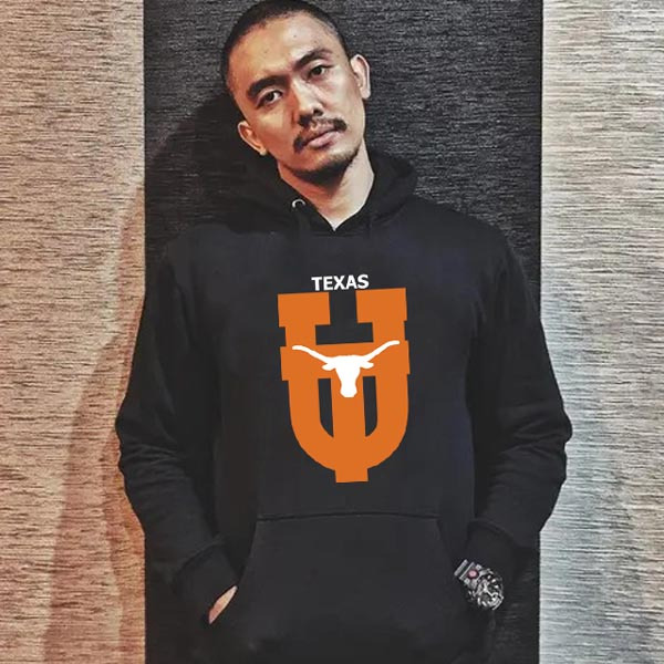 Jaket Hoodie University of Texas Hoodie Jumper Bahan Cotton Fleece