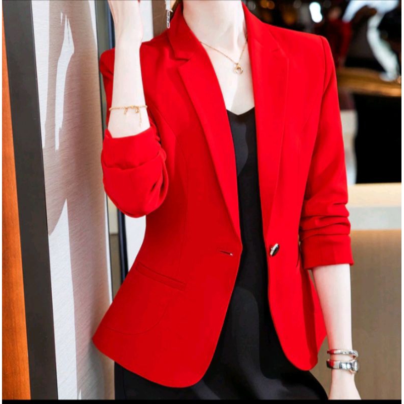 Baju kerja wanita casual/Blazer kerja wanita/Jas wanita blazer