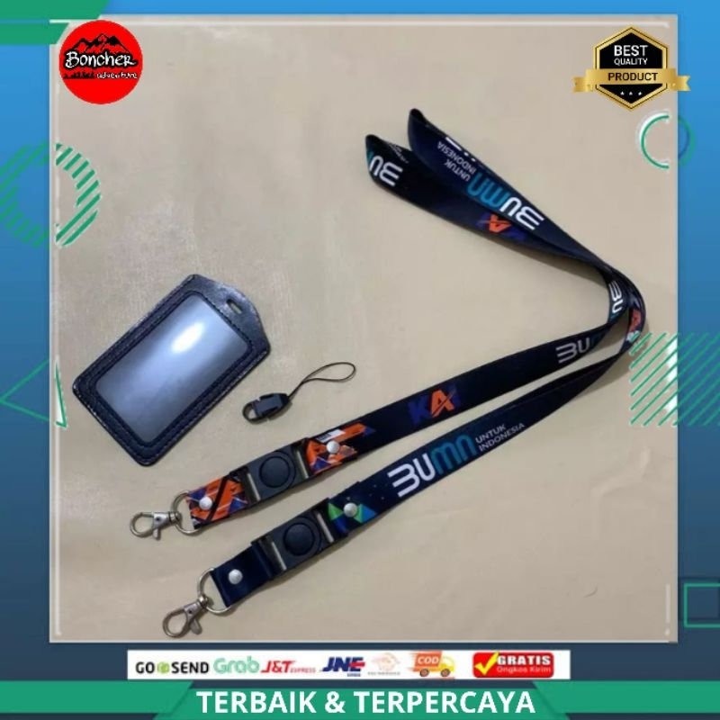 

KAI Lanyard ID Card Tali Gantungan Plus Holder Printing