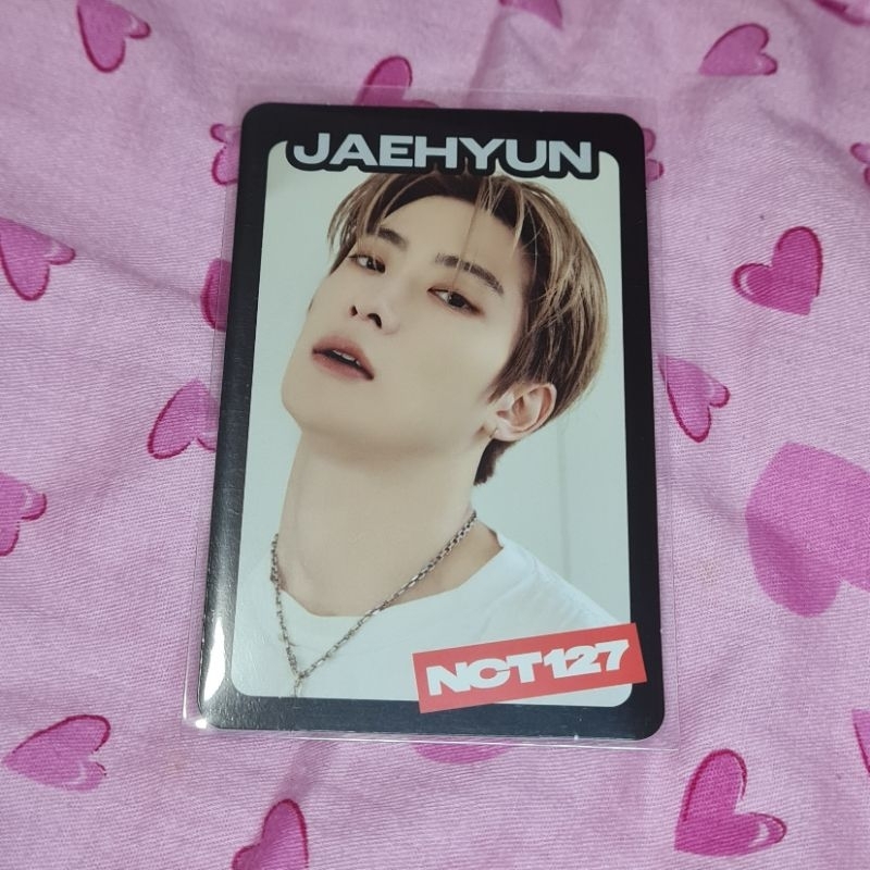 Photocard PC NCT 127 Jaehyun TC Trading Card Black Ay yo Ayyo