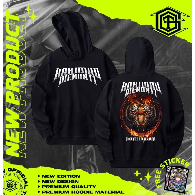 HOODIE HARIMAU MENANTI - HOODIE PSHT KEKINIAN - HOODIE PSHT TERLARIS - HOODIE HARIMAU MENANTI PSHT