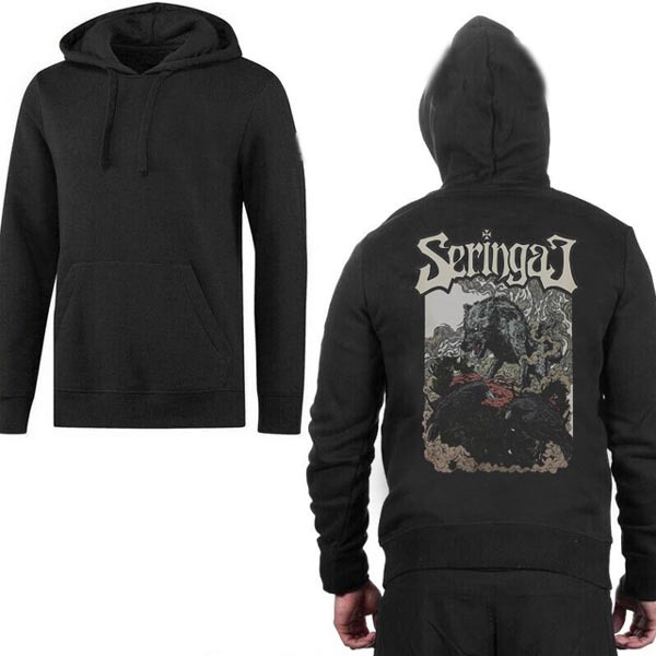 Jaket Hoodie Seringai Hoodie Jumper Bahan Cotton Fleece