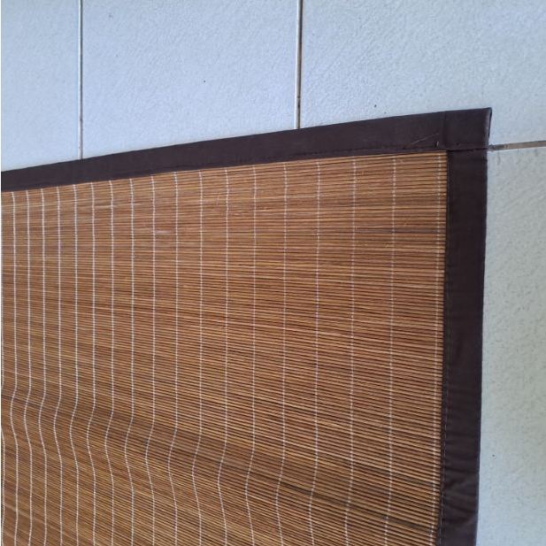 176cm x 250cm Tikar Core Rotan s Tikar Rotan Cokelat, Tikar Rotan Kalimantan, Karpet Rotan, Lampit