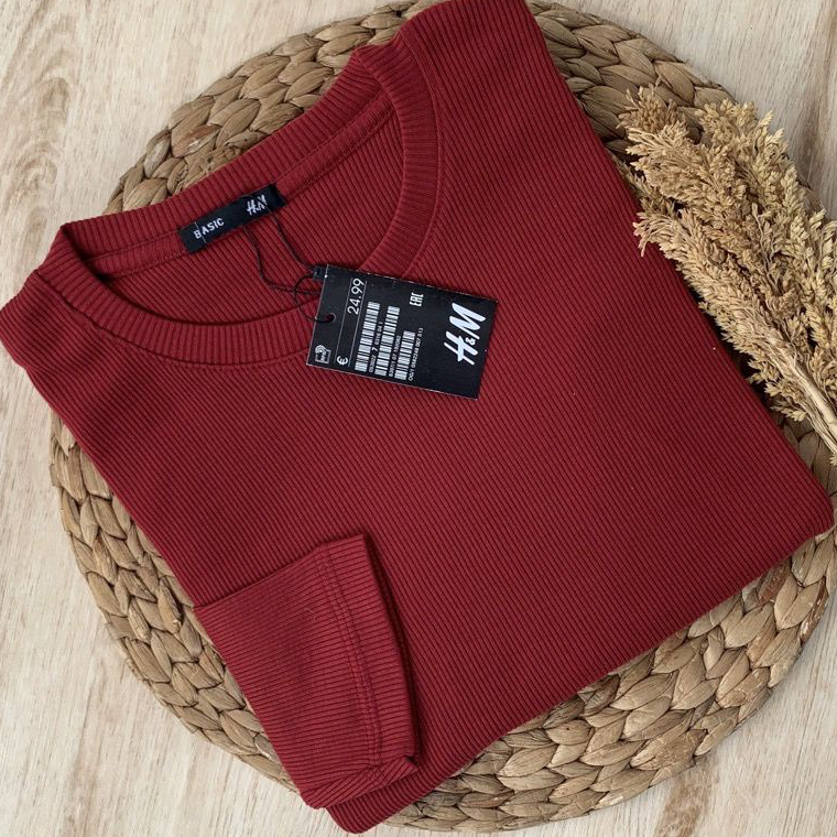 Terbaru.. Kaos Rib Premium / Kaos Lengan Panjang / Kaos Polos Wanita / Kaos Cewek / Kaos Cowok / Kao
