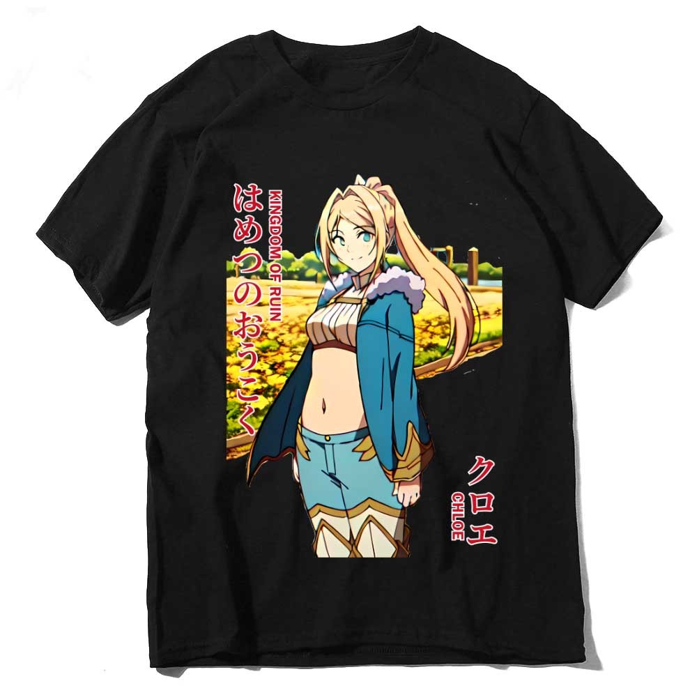 Kaos Animegearx Kingdom of Ruin Chloe Hitam