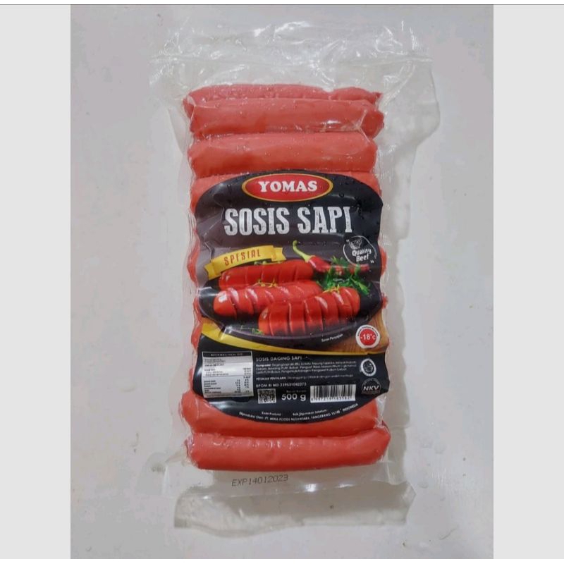 

YOMAS SOSIS SAPI MERAH 500gram