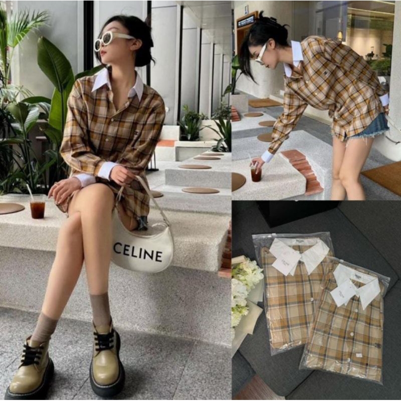 KEMEJA KOTAK CELIN33 PREMIUM IMPORT