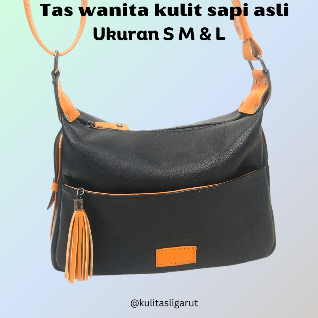 Tas kulit wanita papirut bisa bayar di tempat(COD) asli garut di selempang tas wanita kulit sapi asl