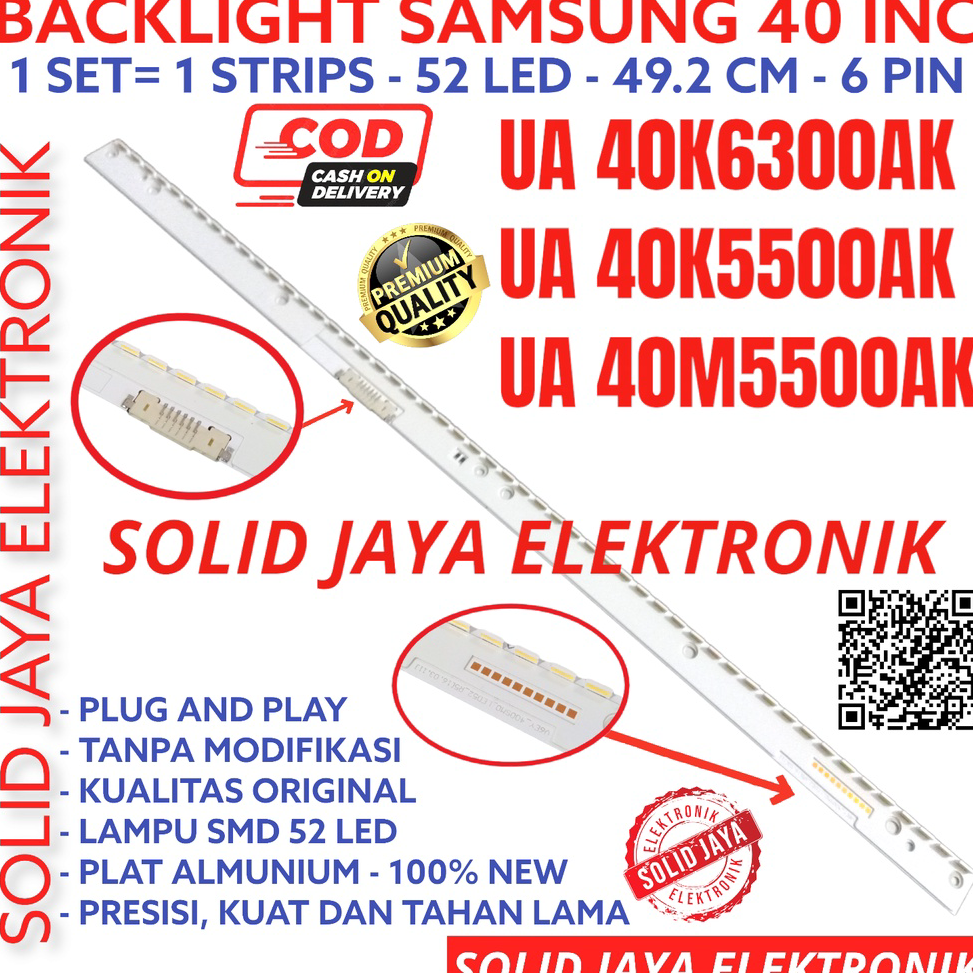 ⚡Cuci gudang⭐ BACKLIGHT TV LED SAMSUNG 40 INC UA 40K6300 40K5500 40M5500 40K6300AK 40K5500AK 40M5500
