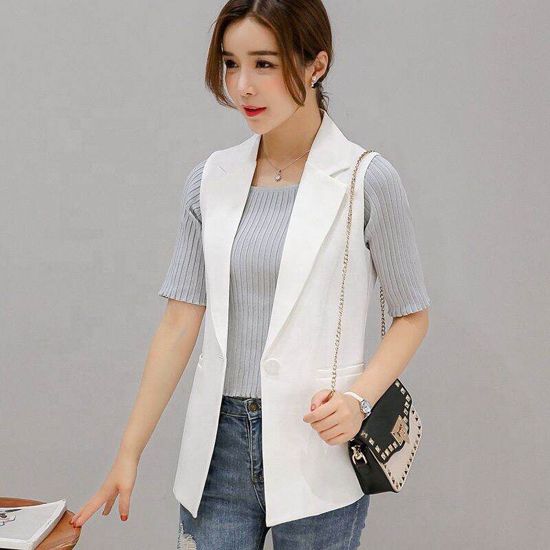 Rompi Jas Wanita - Vest Blazer Wanita Tanpa Lengan