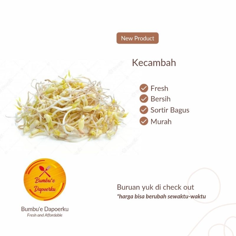 

Kecambah | Kirim Instan | Fresh Product