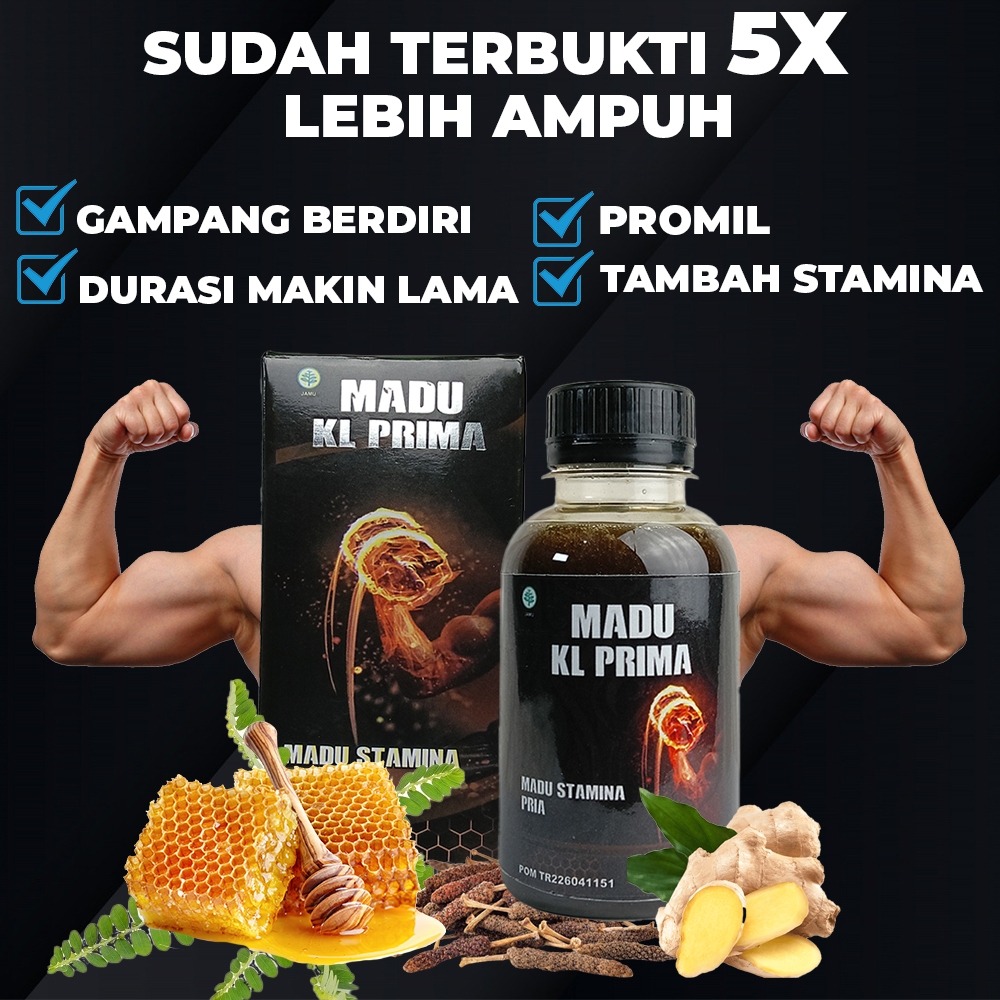 Paket 2 botol madu Kl Prima madu Pria Dewasa Obati Lemah Syahwat, Ejakulasi dini dan Tambah stamina