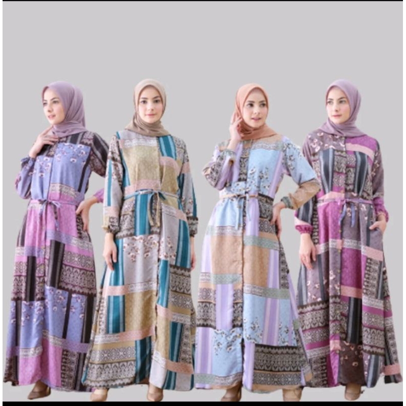 Tazkia Dreas, baju muslimah elegan, baju santri putri, gamis muslimah, baju wanita.