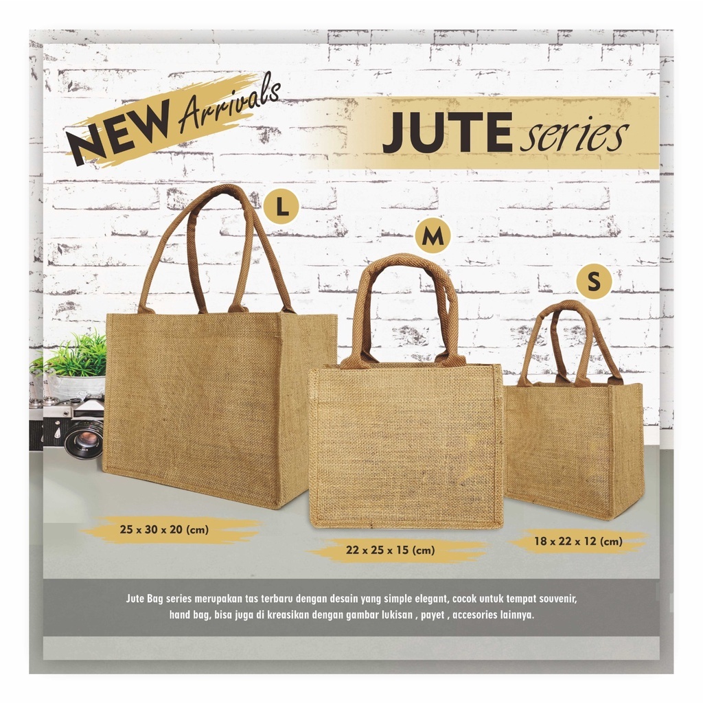[GROSIR] Tas Jute Tas Cantik Goni Goodie Bag Jute Tas Karung Goni Jute Tote Bag Goni