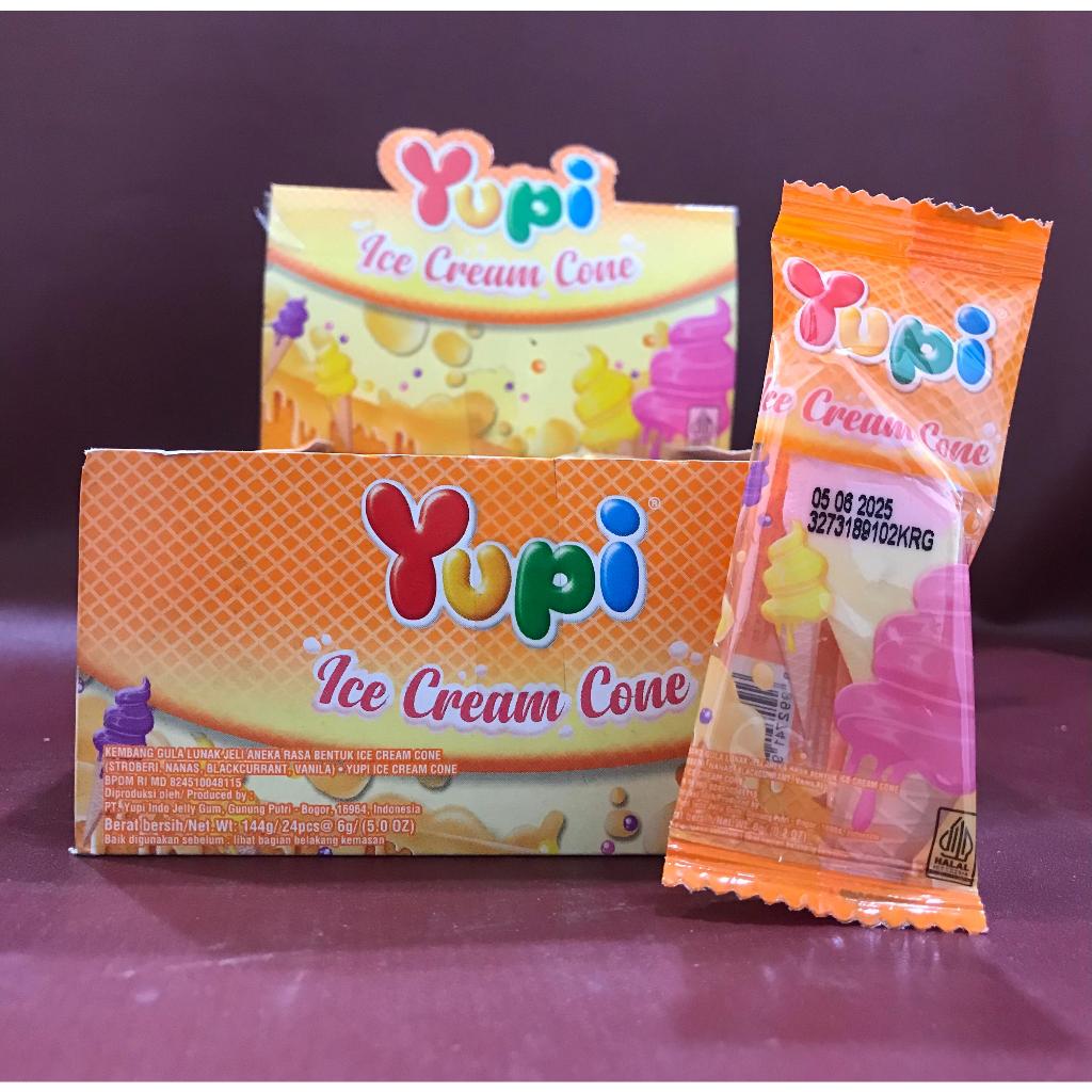 

Yupi Ice Cream Cone 6G - Yupi Rasa Anggur,Strawberry