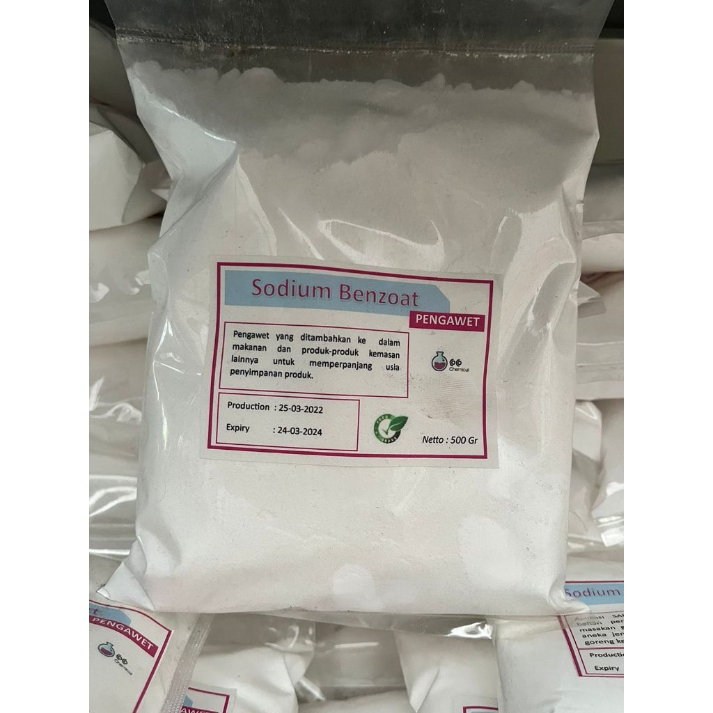 

Sodium Benzoate / Pengawet Makanan Wuhan RRC 500 gr