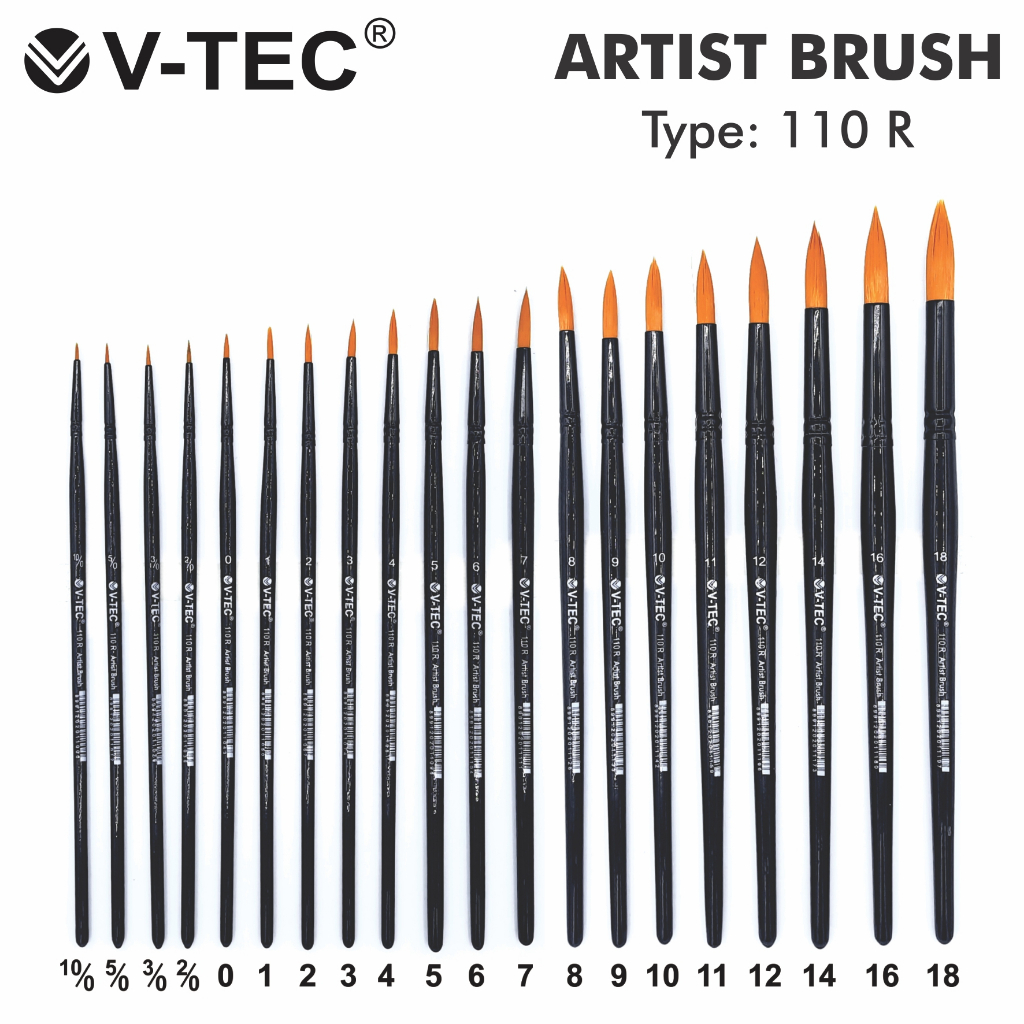 

V-TEC ARTIST BRUSH TYPE 110R (ROUND)
