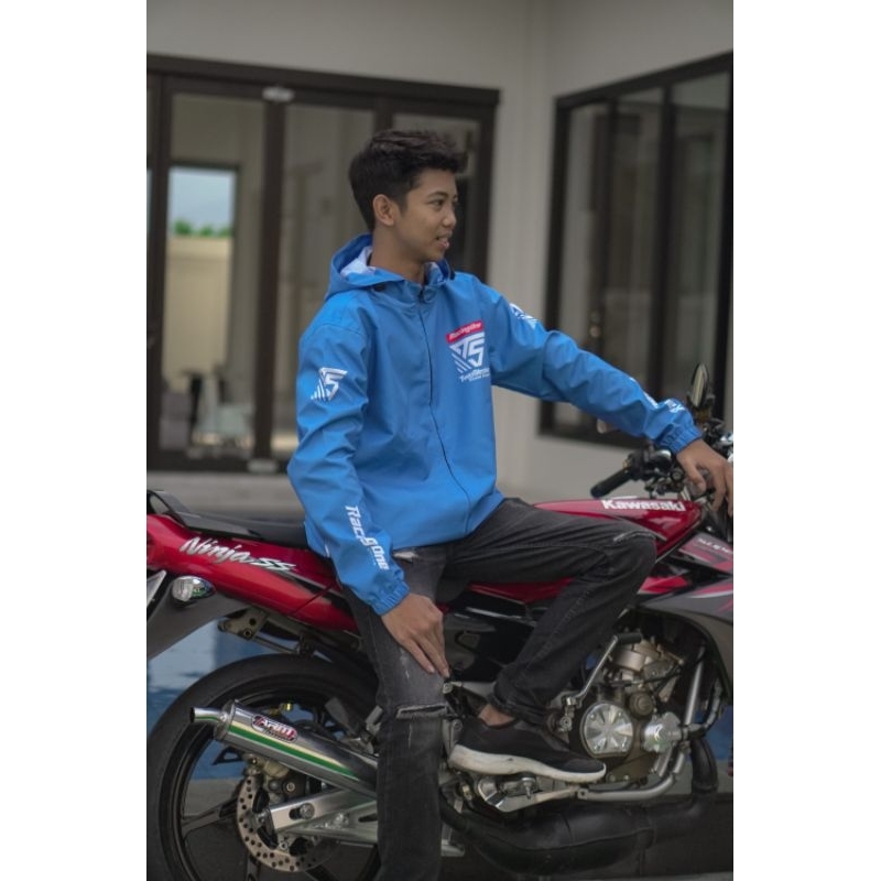 Racing One / Jaket Parasut Full Printing 2Stroke (04) / Waterproof Premium Quality