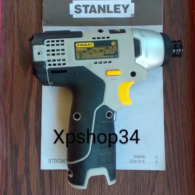 bor cordless impact driver stanley 10.8v tipe STDC041L UNIT SAJA