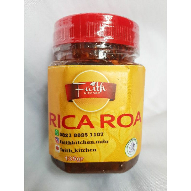 

Sambal Rica Roa Faith Kitchen 165g Oleh-Oleh Khas Manado