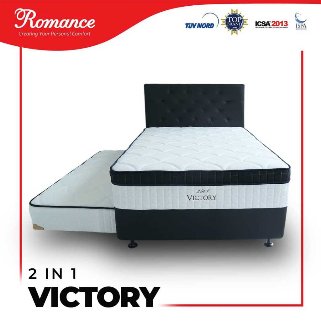 Romance - Kasur Springbed Ranjang Sorong 2 in 1 Victory Plushtop