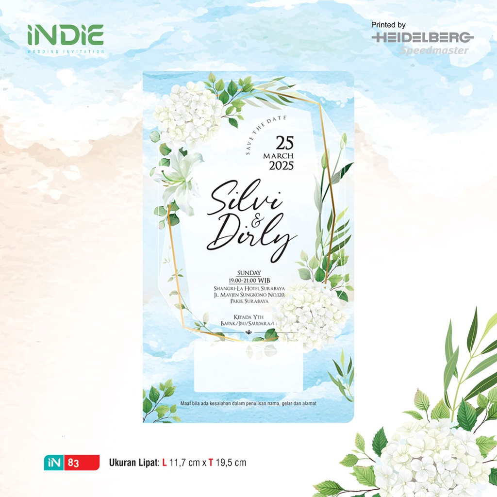 

undangan pernikahan siap sebar indie in 83