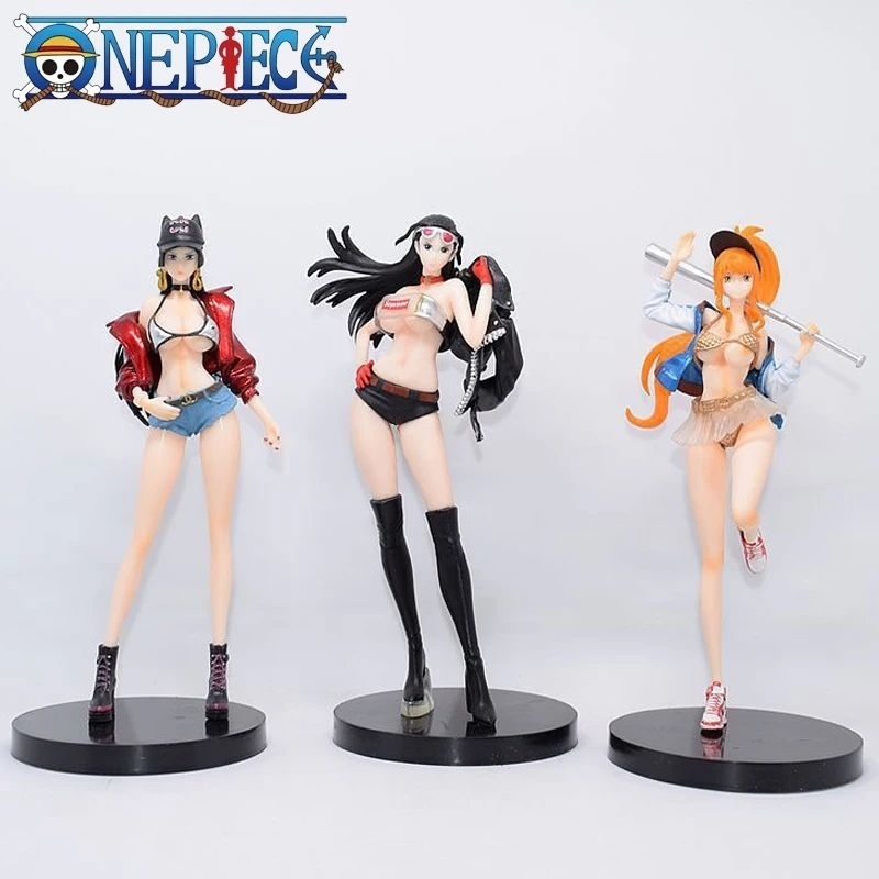 action figure one piece Nami Nico Robin bikini sexy baseball