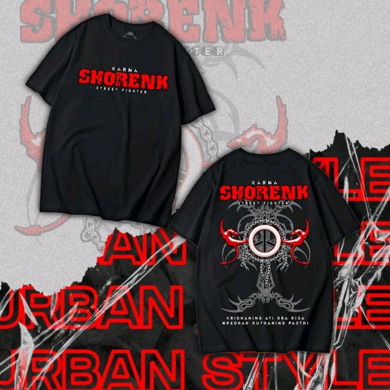 KAOS PERGURUAN PSHT MOTIF SHORENK KARMA MERAH BY FOXCLOTH