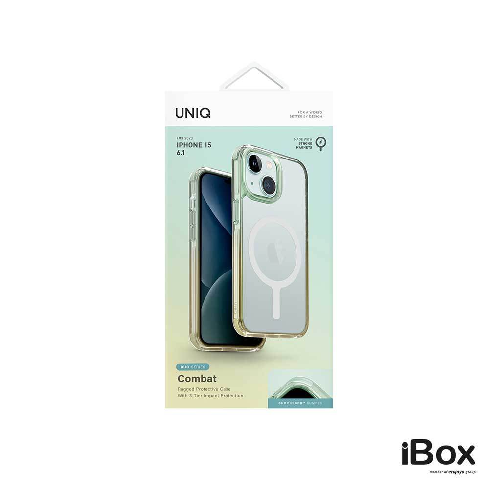 Uniq iPhone 15 Combat MagSafe - Green Yellow