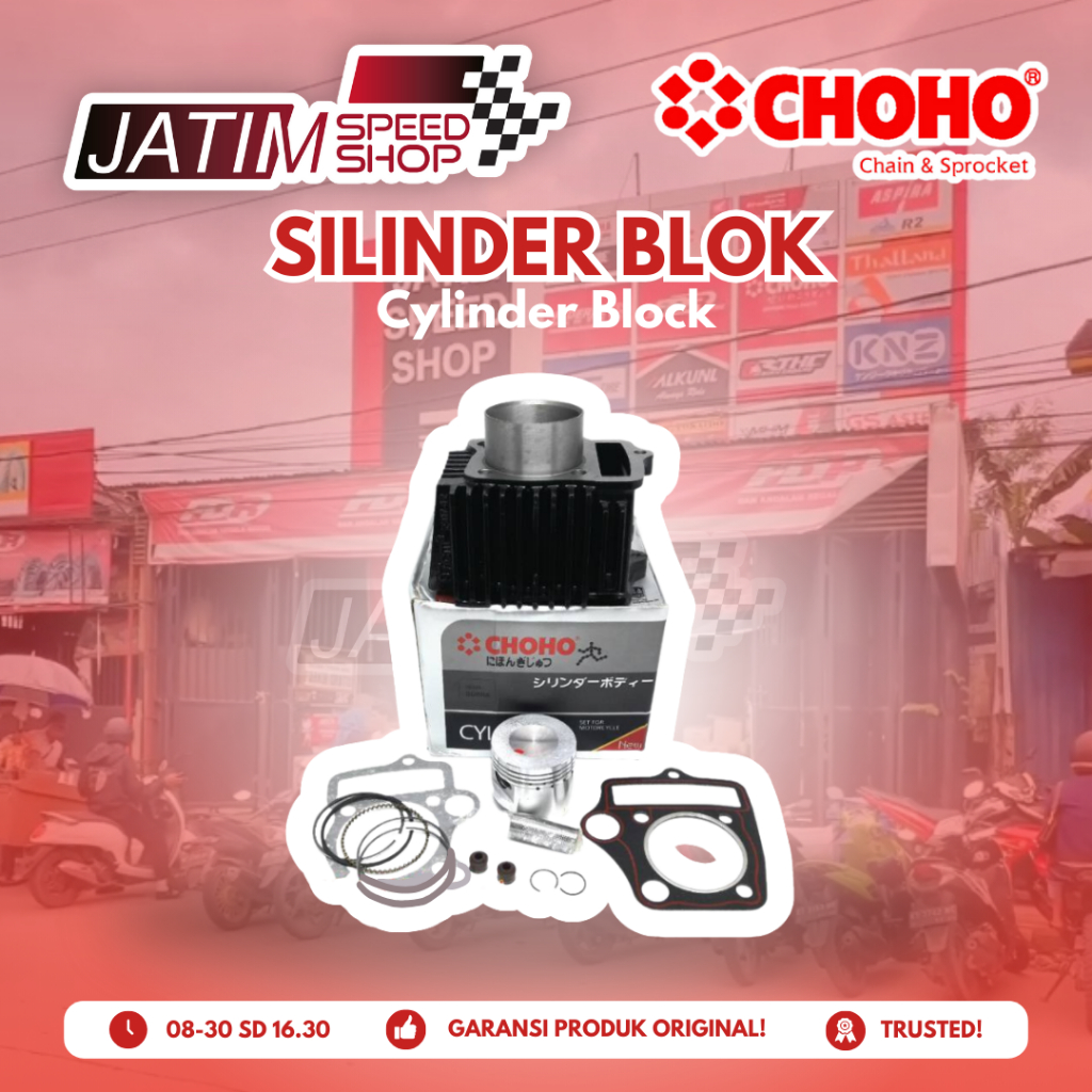 CHOHO Silinder Blok Cylinder Block Ori Supra Grand Karisma Mio Jupiter Beat Vario Vega Crypton Revo 