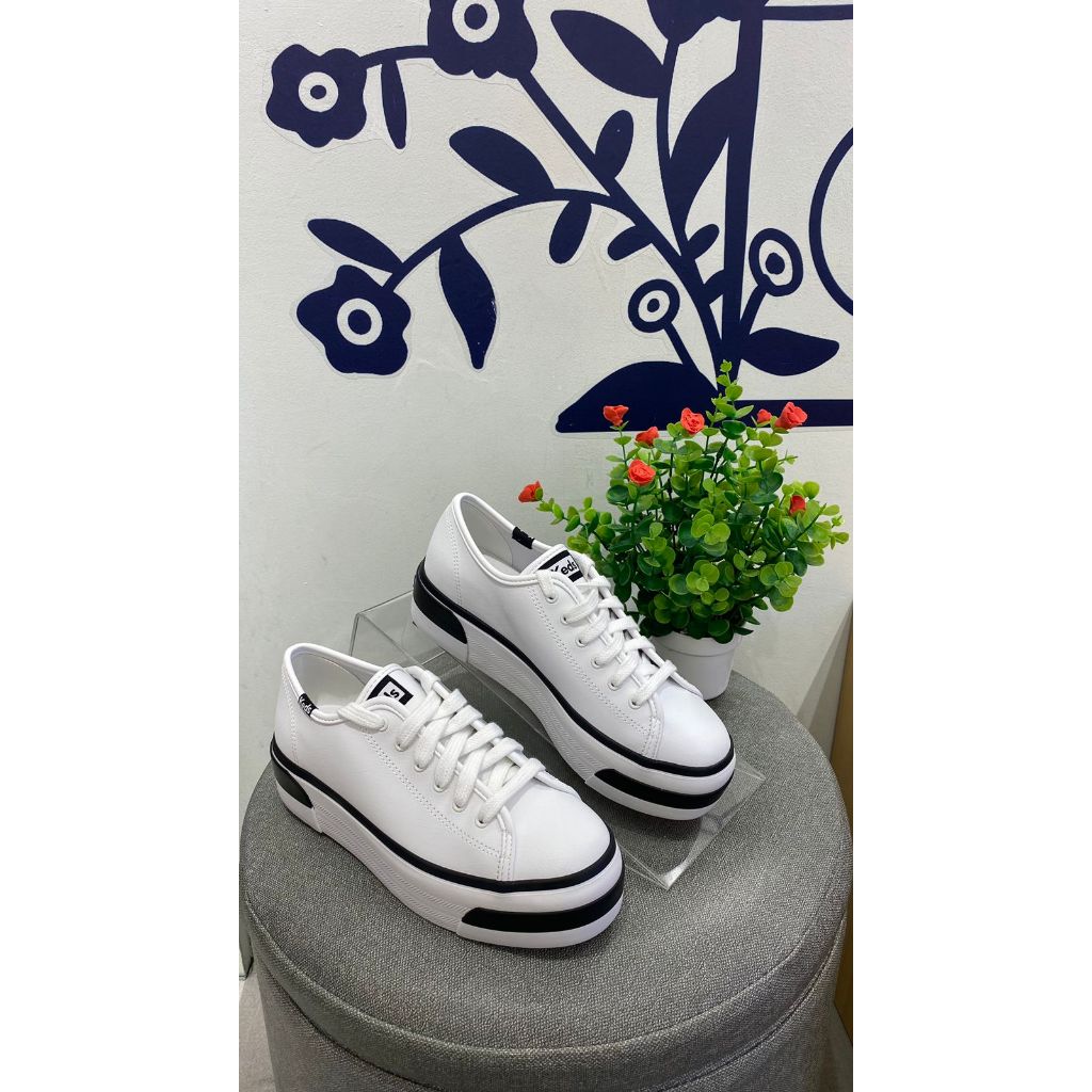 Keds Sepatu Wanita Triple Up Leather Bumper White - WH67330 Original Store 100%