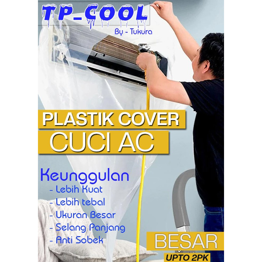 Plastik Cuci AC Cover untuk cuci AC / Cover AC - Tebal