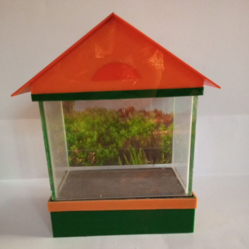meja &tutup bahan akrilik aquarium kaca